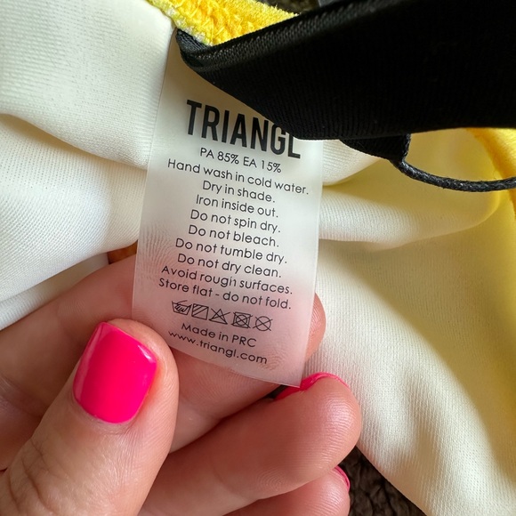 NWT TRIANGL Velvet Ombre Cutout One
Piece Swimsuit - Picture 7 of 7